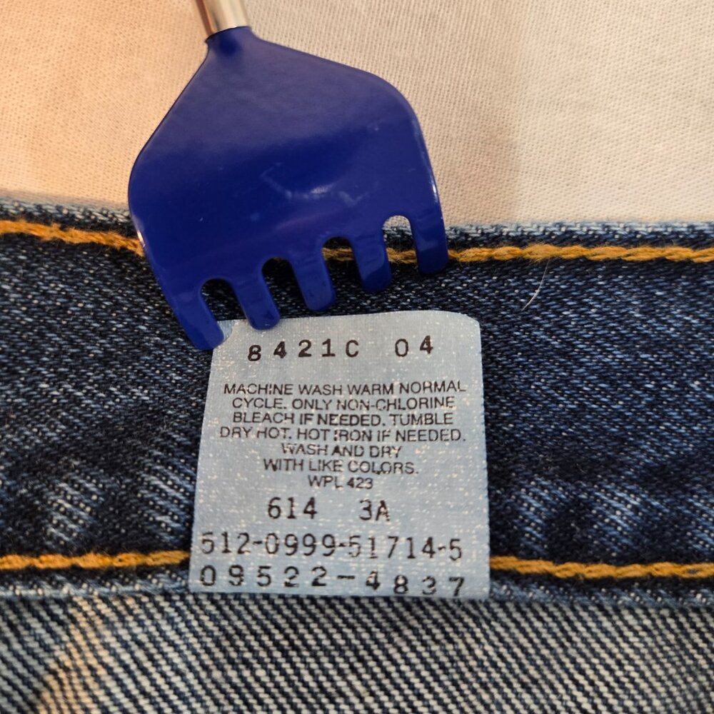 USA Vintage LEVI'S 550 Relaxed Fit Tapered Leg Hi-Rise Women's Plus Size 24 W M. - Picture 12 of 16